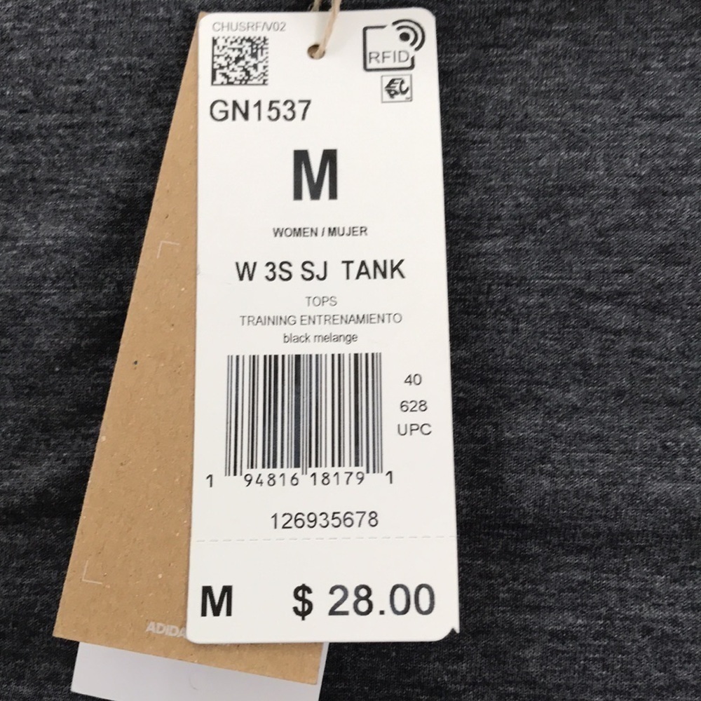 2/$25 ADIDAS Gray Primegreen Aeroready Tank Top Size Medium - Picture 8 of 9